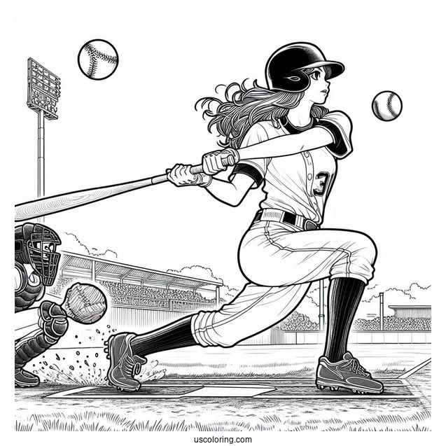 Baseball Player Running Through Bases During Homerun