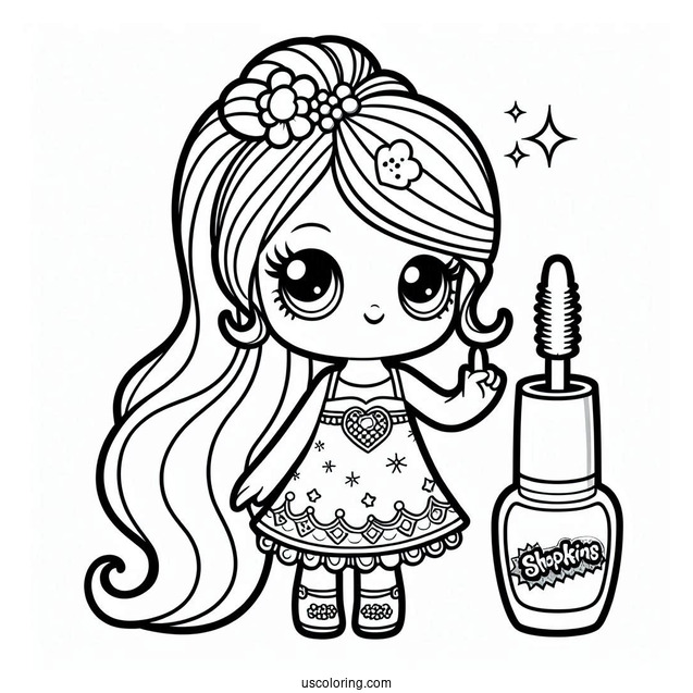 Easy Polly Polish Shopkins To Color