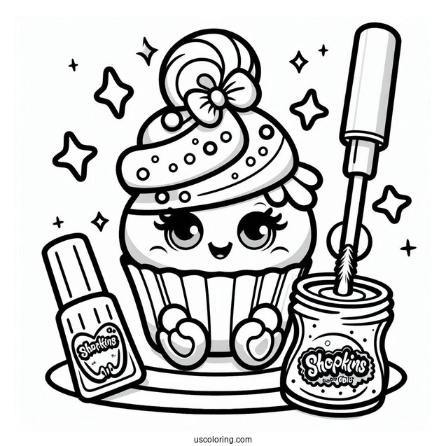 Easy Polly Polish Shopkins To Color