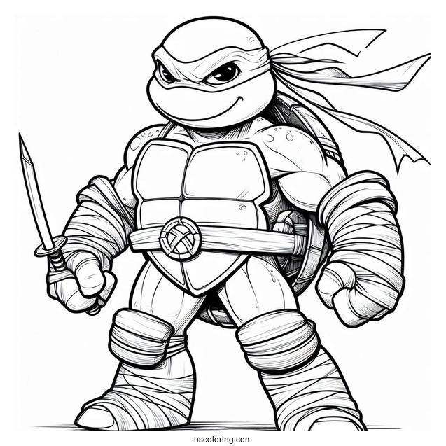 Ninja Turtles Coloring Page Of Simple Traximus