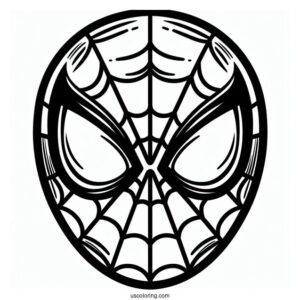 Simple Spider-Man Face To Color