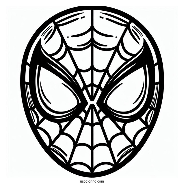 Simple Spider-Man Face To Color