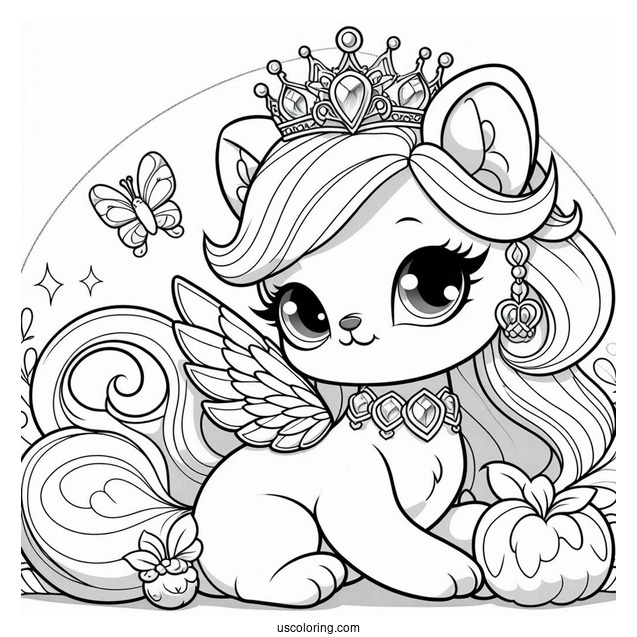 Palace Pets Coloring Page Of Simple Berry Palace Pets For Preschoolers