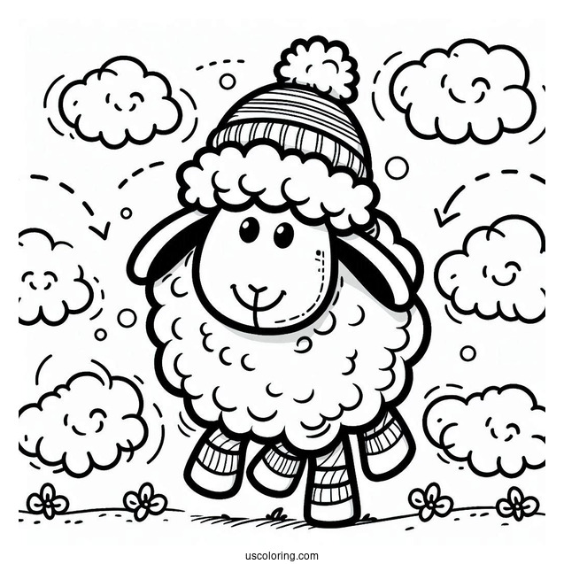 Coloring Page Of Shaun The Sheep