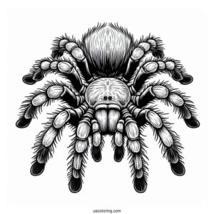 Texas Brown Tarantula Coloring Sheet