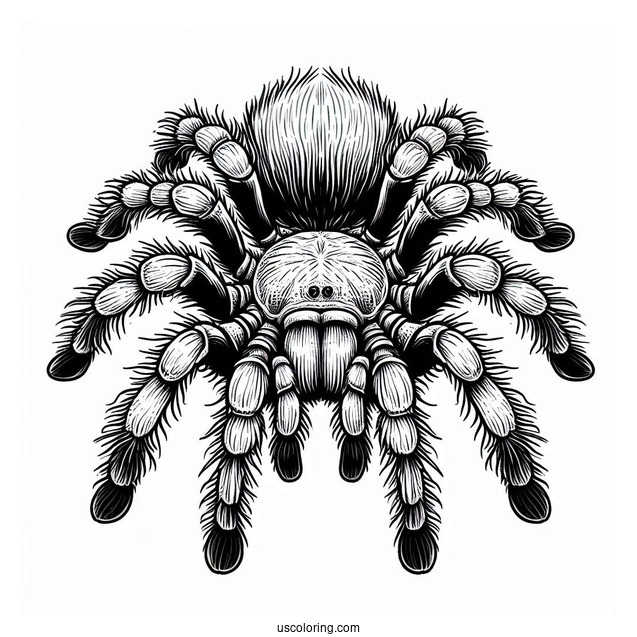 Texas Brown Tarantula Coloring Sheet