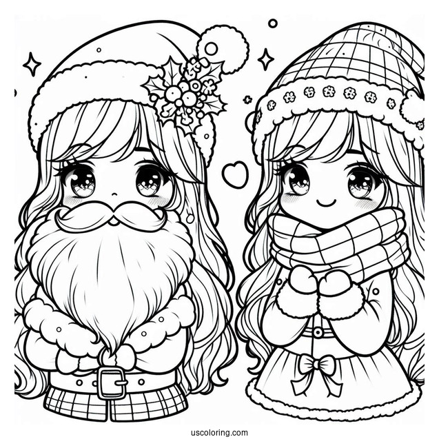 Ho Ho Ho Santa Coloring Page For Kids