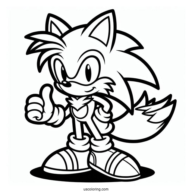 Sonic, Knuckles, And Tails Coloring Page