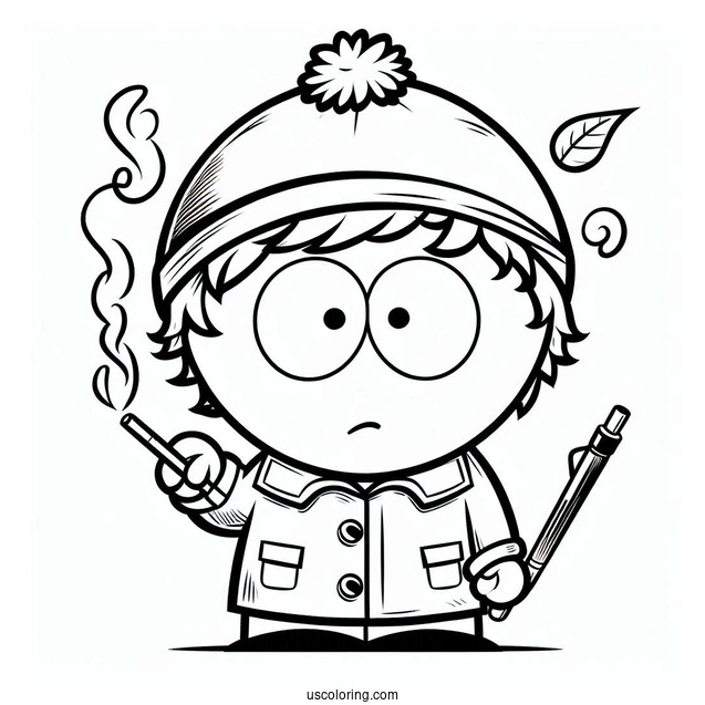 Craig Tucker South Park Coloring Page