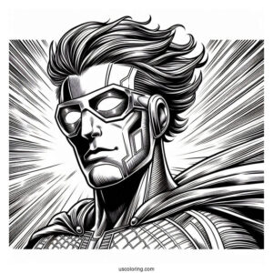Reed Richards Mr. Fantastic Coloring Page For Kids
