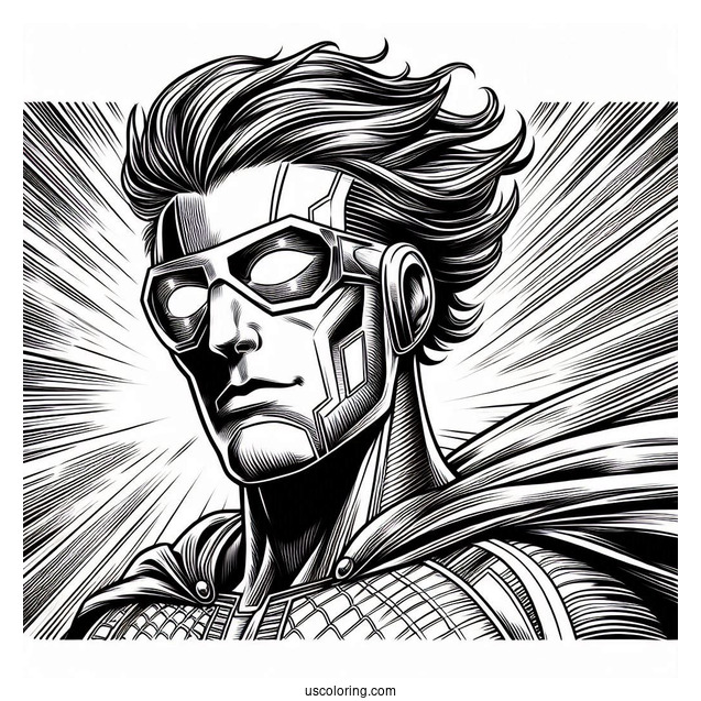 Reed Richards Mr. Fantastic Coloring Page For Kids