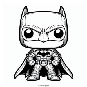 Funko Pop Batman Coloring Page