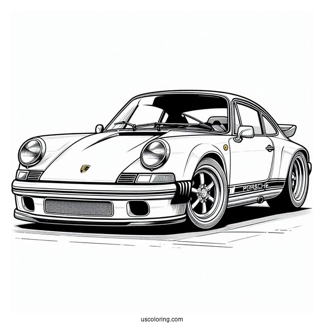 Fujimi 1 24 Porsche Coloring Page