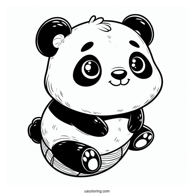 Po The Panda Coloring Page Foe Kids