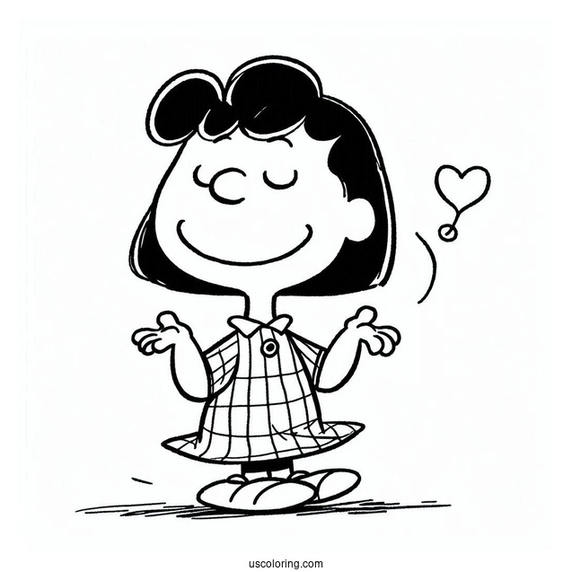 Coloring Page Of Sally From Peanuts