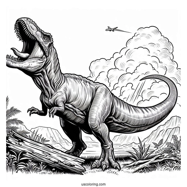 Roaring Baryonyx Dinosaur