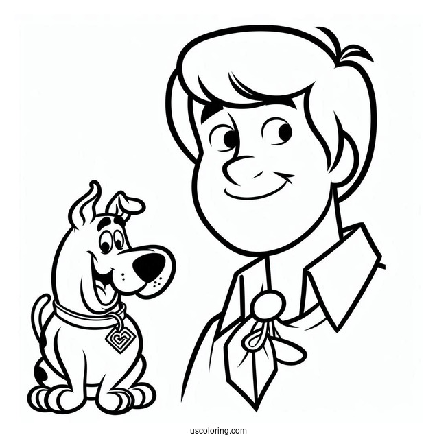 Coloring Page Of Fred From Scooby-Doo