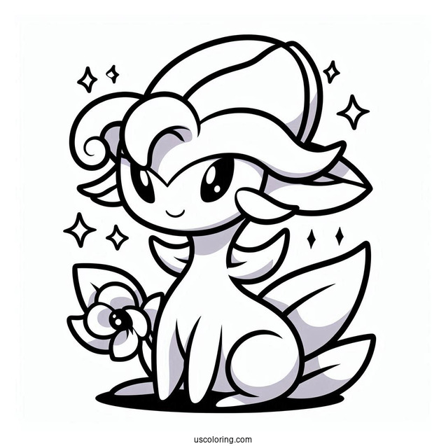 Simple Gardevoir Outline Coloring In For Kids