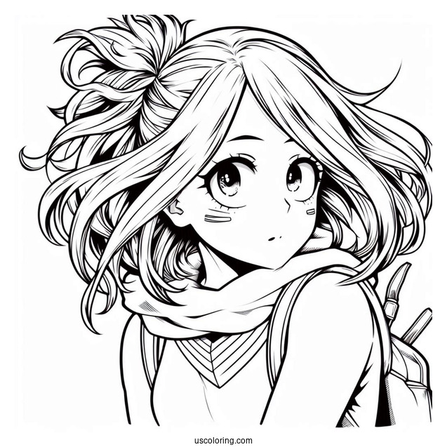 Mina Ashido My Hero Academia Coloring Page