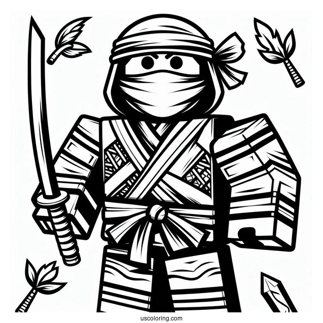Roblox Ninja Skin Coloring Page