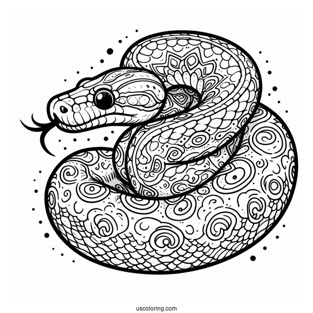 Burmese Python To Color