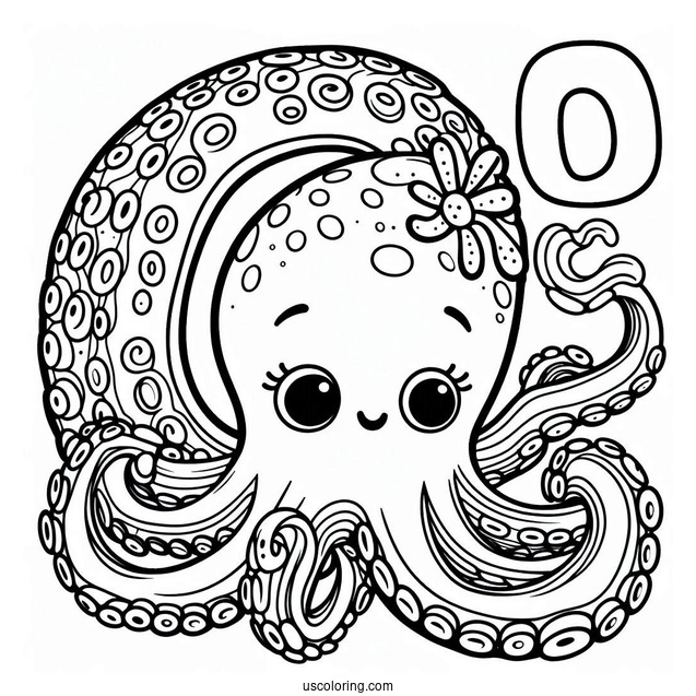 O Is For Octopus Coloring Page