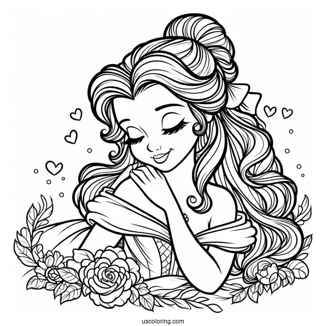 Princess Belle Coloring Sheet