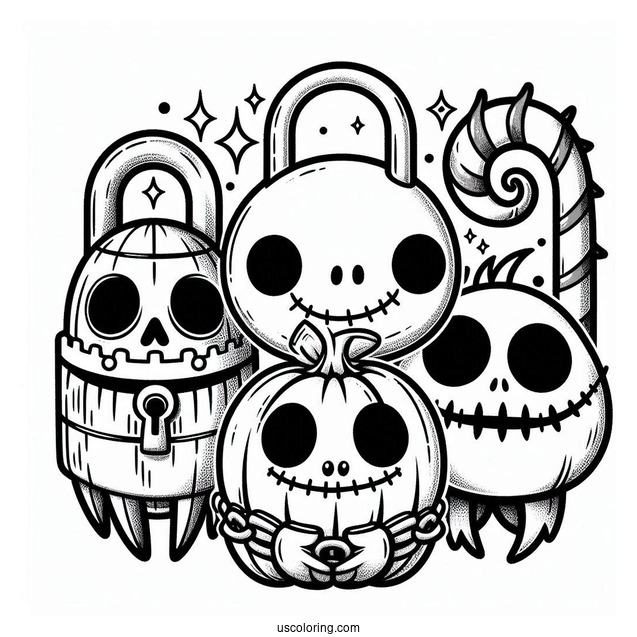 Kawaii Lock, Shock, and Barrel Coloring In