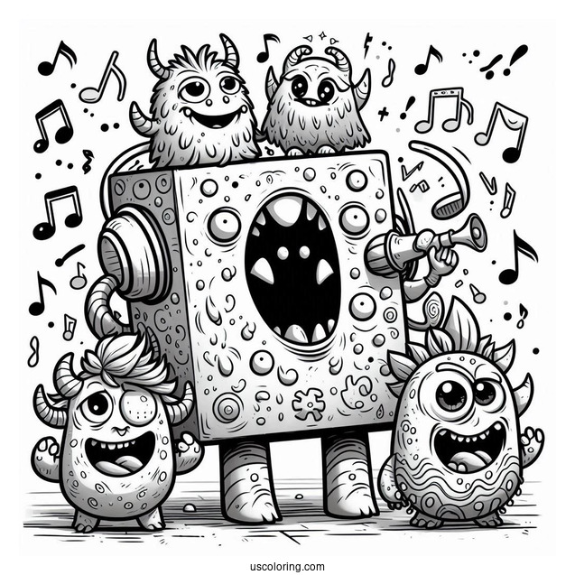 My Singing Monsters Coloring Page Of Epic Wubbox Singing