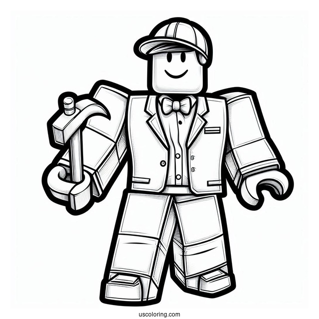 Roblox Game Characters Coloring Page