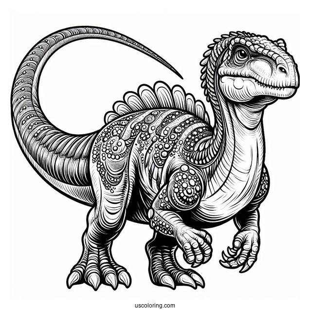 Majestic Dreadnoughtus Coloring Page