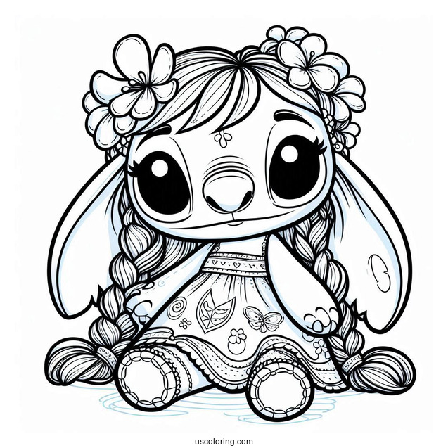 Scrump Rag Doll Coloring Page