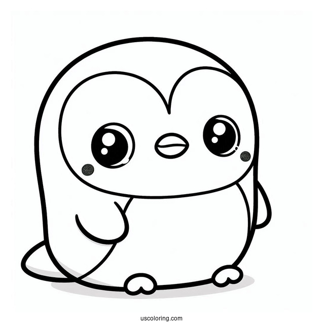 Octonauts Coloring Page Of Kawaii Peso Penguin