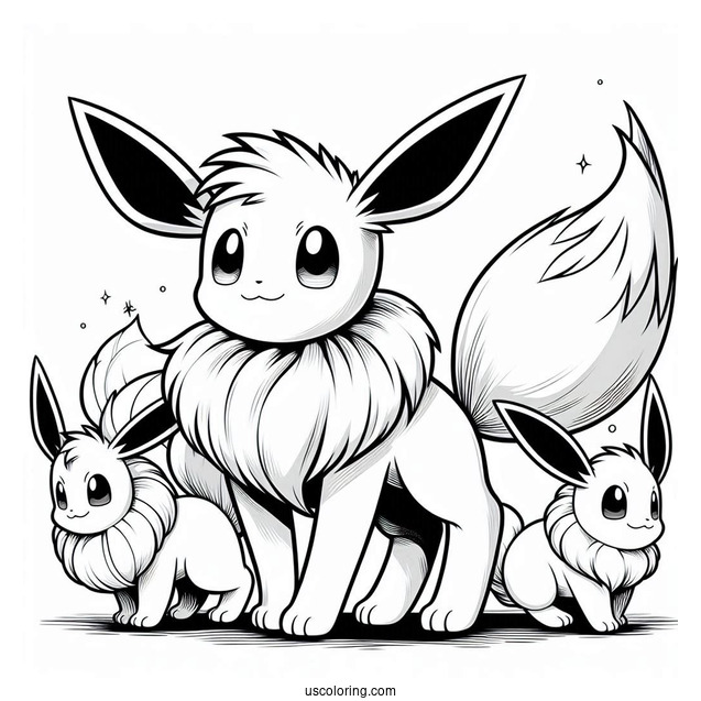 Eevee With All Evolutions