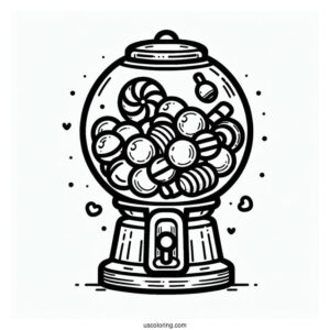 Simple Outline Of a Gum-ball Machine