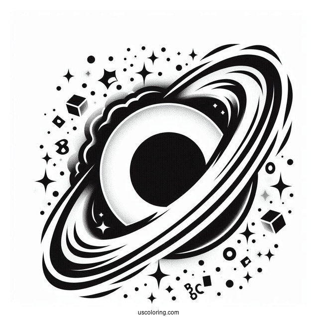 Black Hole Roblox Coloring Page