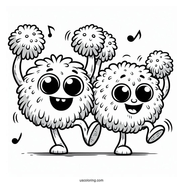 My Singing Monsters Coloring Page Of Pompom And Hoola Dancing For Kids