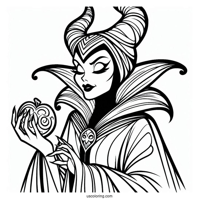 Evil Maleficent Character To Color
