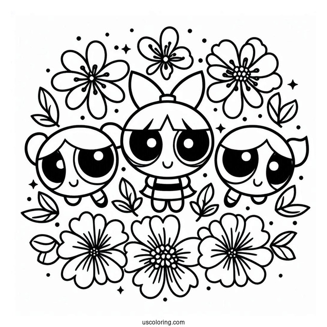 Blossom Coloring Page For Kids