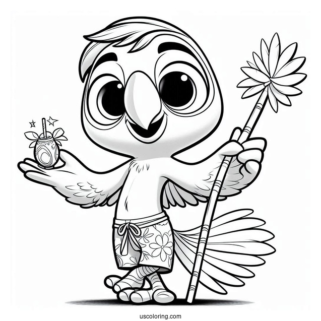 Rafael From Rio Coloring Page For Kids