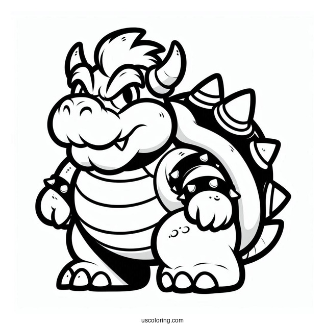 Bowser With Iconic Nintendo Characters