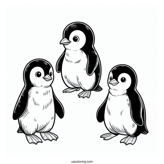 Madagascar Penguins Coloring Pages