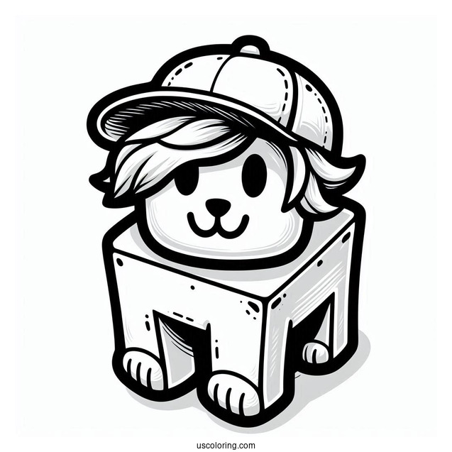 Roblox Pet Simulator Coloring Page Easy