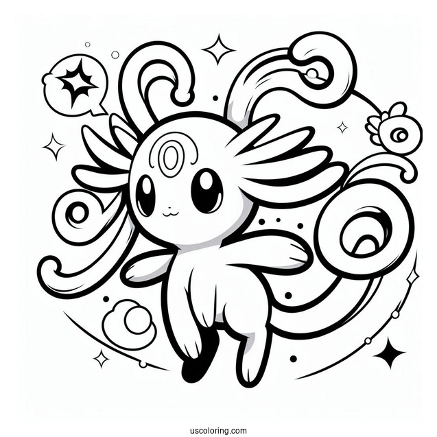 Malamar Psychich Pokemon Coloring In