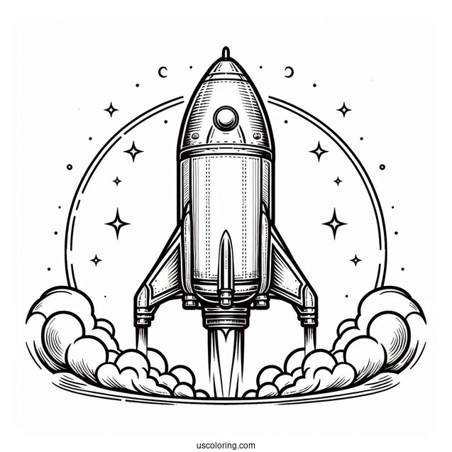 SpaceX Dragon Capsule Coloring Page