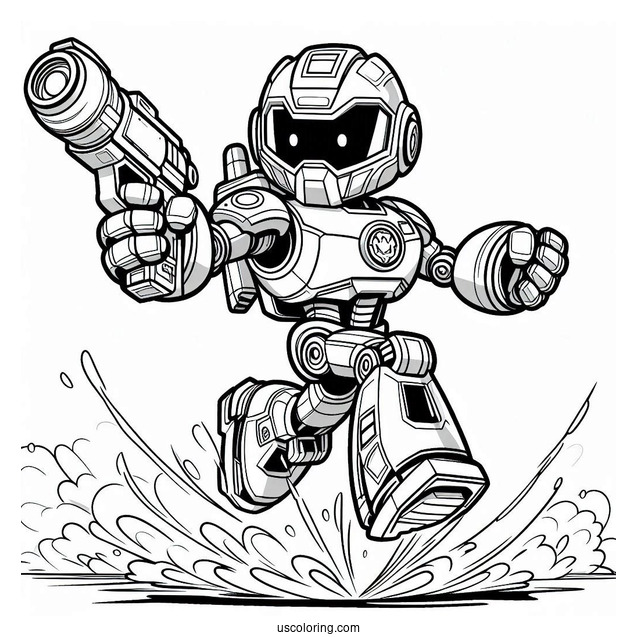 Rescue Bots Coloring Page Heatwave Punching The Air