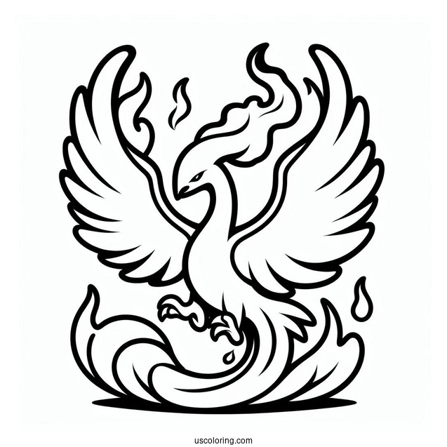 Moltres Pokemon To Color In