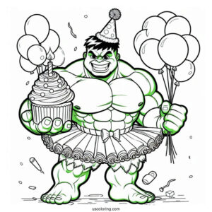 Hulk Smash To Color In