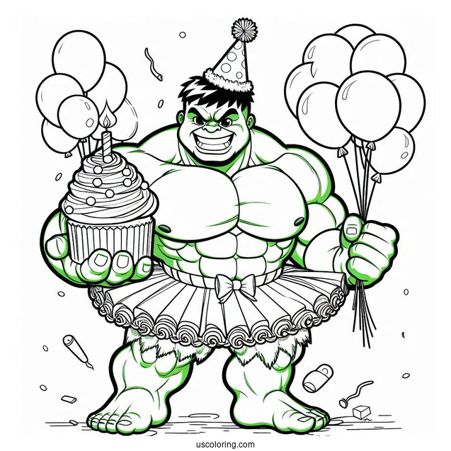 Hulk Smash To Color In