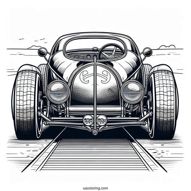 Back View Of Bugatti Coloring Page Centodieci